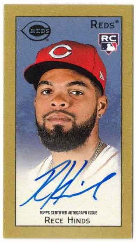 RECE HINDS 2025 Topps T205 Rookie Autograph Cincinnati Reds SHORT PRINT AUTO RC!