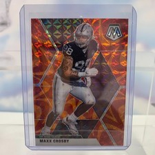 2020 Panini Mosaic Football Maxx Crosby Orange Reactive Prizm #108