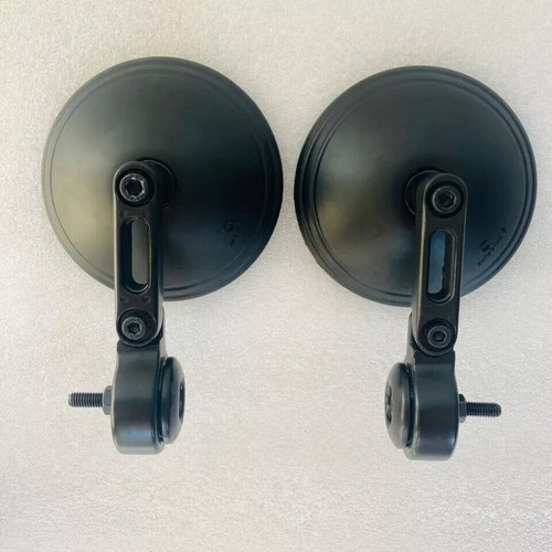 Fit For ROYAL ENFIELD Handle Bar End Mirror Black Meteor/Hunter/Super Meteor 650 - Picture 2 of 7