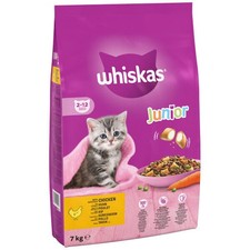 Whiskas Dry 2-12 Month Kitten Chicken Cat Dry Food 7kg 5.89 per kilo