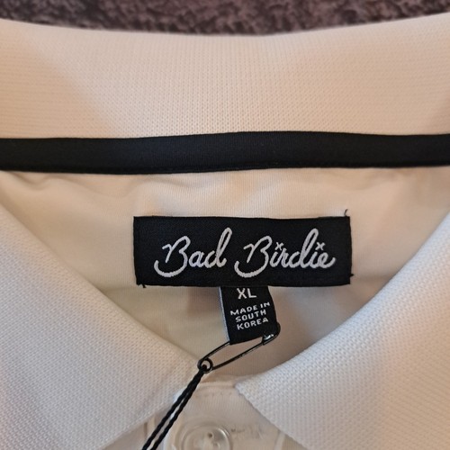 NWT Bad Birdie Polo XL Mens White Cattail Whisper Golf - Picture 3 of 7