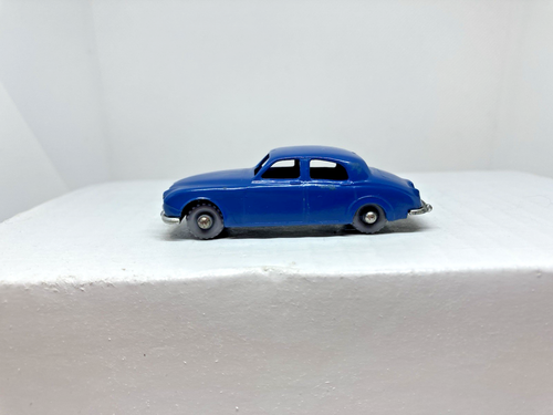 SILVER LICENCE PLATE NM Matchbox Lesney GPW Blue Jaguar 3.4 Litre #65a code 2 - Picture 4 of 11