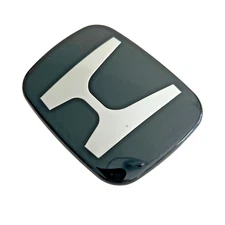 Front Grille Emblem Chrome H Black Badge for Honda CR-V CRV 2002-2006