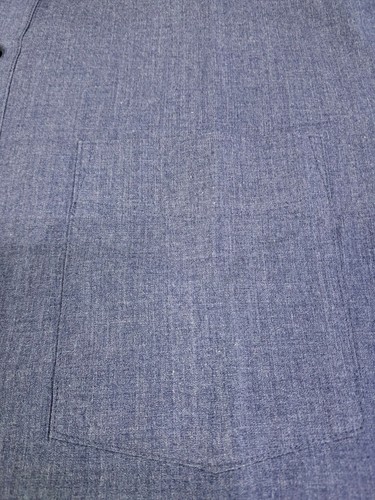 Van Heusen Originals Mens Blue Long Sleeve Classic Fit Shirt Large #7382 - Picture 6 of 11