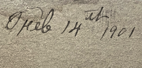 BERKELEY CALIFORNIA 1901 Kabinettkarte hübscher Gentleman mit Schnurrbart & Fliege 6F - Bild 4 von 4