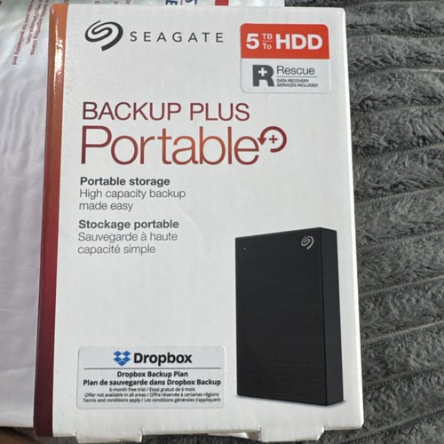 Seagate Backup Plus 5 To, externe, 5400 tr/min, 2,5 pouces Disque dur (STHP5000400) - Photo 3/7