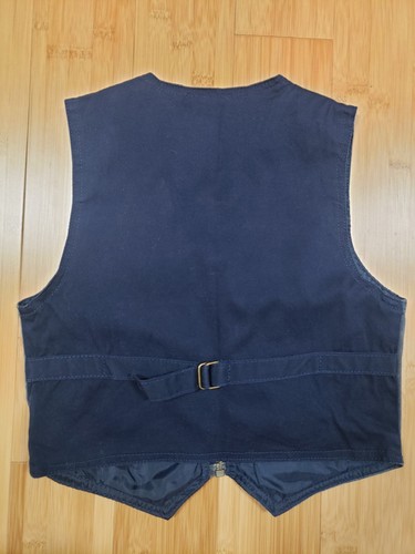 Vintage New Legends Blue Suede Leather Vest Boys M/5-6 Zip 80’s 90’s Biker/Moto - Picture 2 of 9