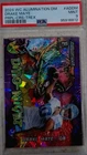 PSA 1/1 Drake Maye RC Purple Crystal *T-REX* Dino-Might Rookie Wild Card 2023