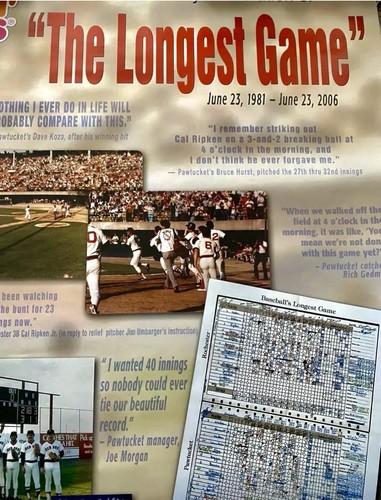 Pawtucket Red Sox Longest Game Baseball Poster Wade Boggs Cal Ripken Boston MLB - Bild 6 von 8