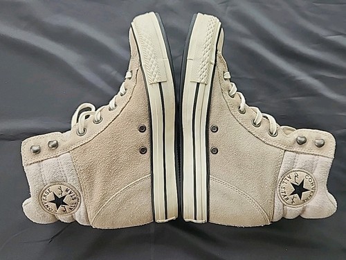 Zapatos Converse All Star para mujer talla 8,5 cuña oculta plataforma alta gamuza beige - Imagen 7 de 13