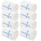  8Pcs Plastic Communion Candle Cylinder Tea Light Candle Cover Candle Decor