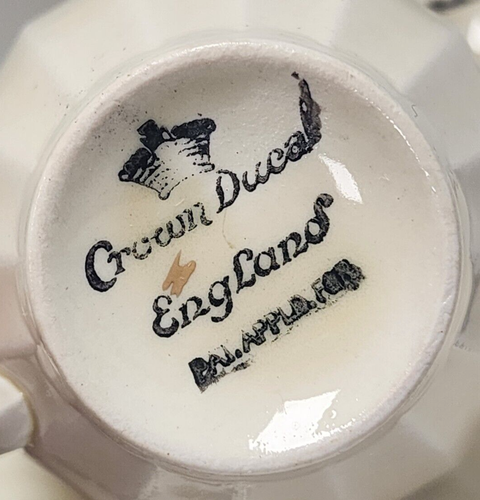 Crown Ducal Early English Cup/Saucer Ware, Set of 7 Pcs, England, Pat. Pending - Picture 13 of 19
