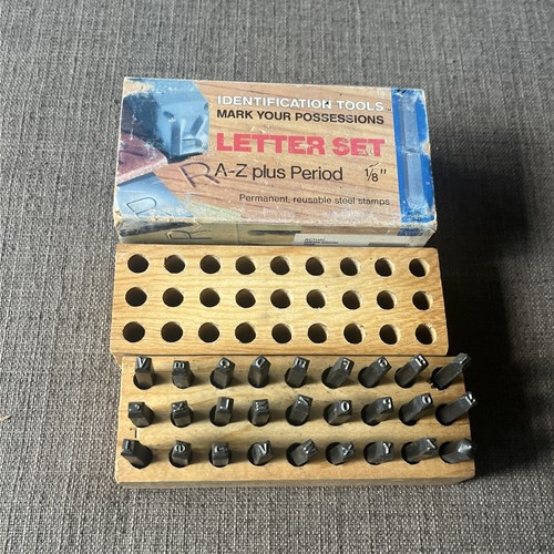 Young Bros. Stamp Works 03271 Letter Stamp Set A-Z Plus Period 1/8" - Picture 7 of 13