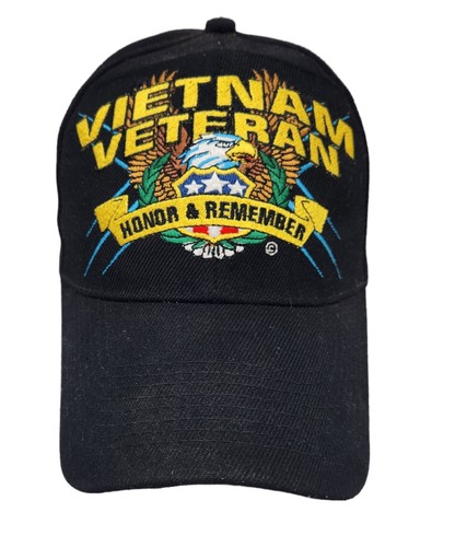 Vietnam Veteran Hat Patriotic Soldier With Vietnam War Bar On Side Embroidered