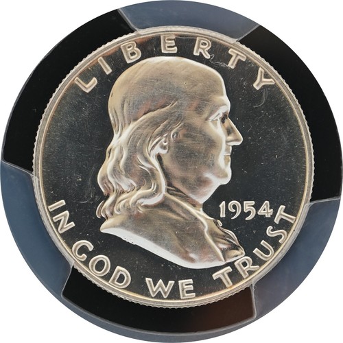 PR65 1954 PCGS GRADED FRANKLIN SILVER HALF DOLLAR PROOF UNCIRCULATED RARE COIN - Picture 3 of 6