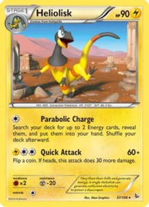 Pokemon - Heliolisk - 37/106 - Rare - XY - Flashfire - NM