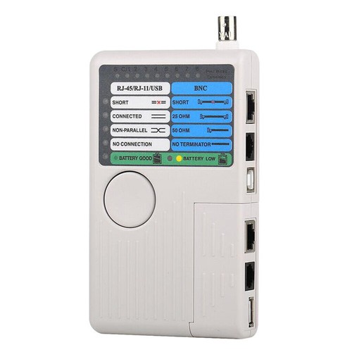 Netzwerkkabeltester Messgerät RJ45 / RJ11 / USB / BNC LAN Kabeltelefon - Bild 7 von 9
