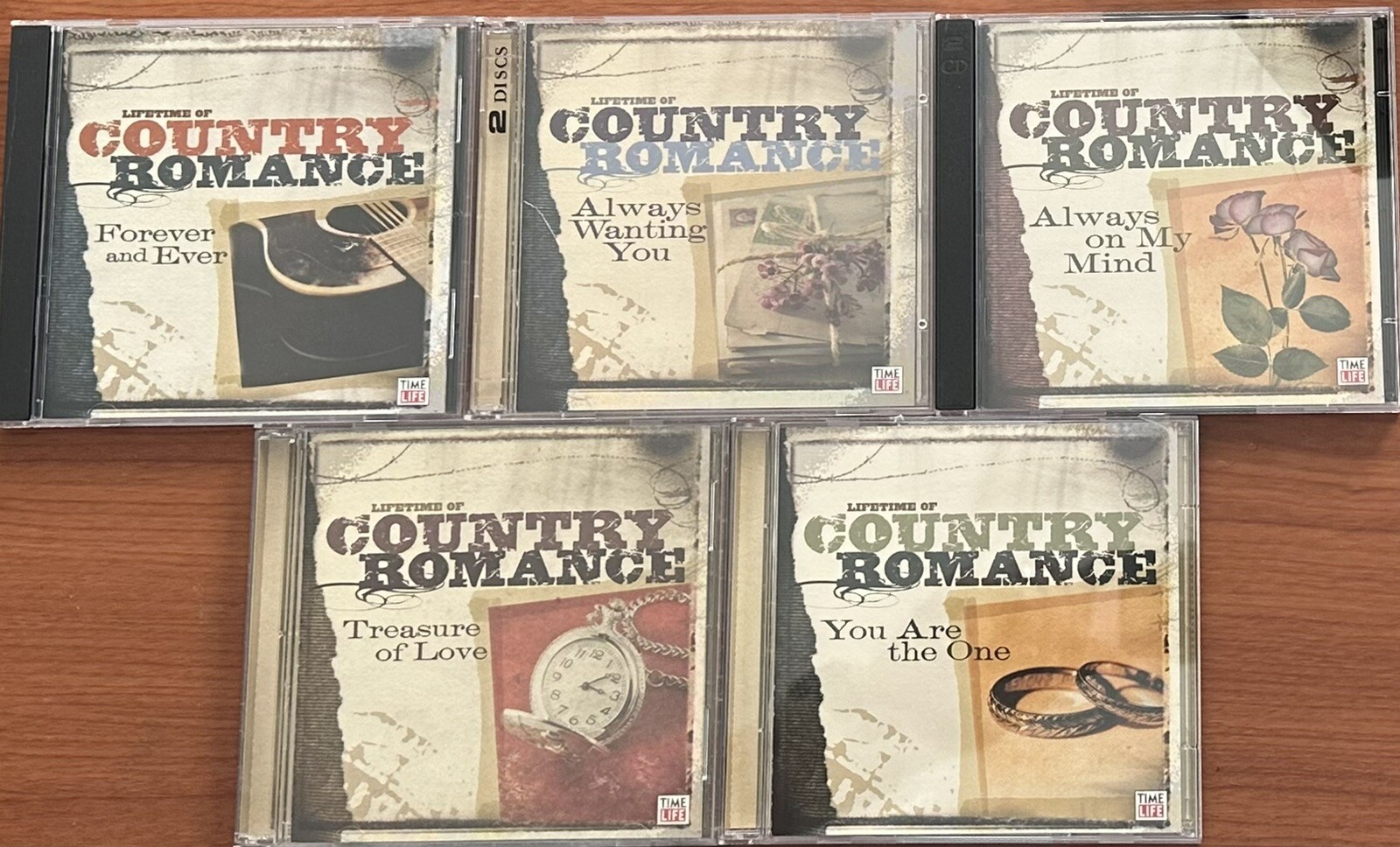 TIME LIFE MUSIC Lifetime of Country Romance Collection; LN 5 cases, 9