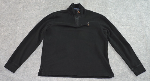 Ralph Lauren Mens Medium Flesh Pony Estate Rib 1/4 Zip Mock Neck Pullover Jumper