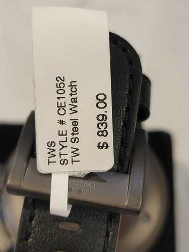 TW STEEL CEO CANTEEN CE1052 BLACK GRAPHITE DATE 10ATM 50mm - Picture 7 of 7