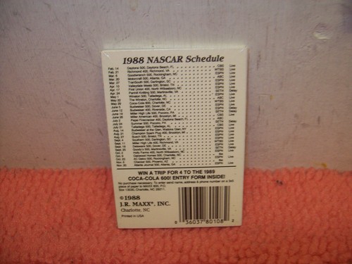 1988 MAXX RACE CARDS Sealed PACK PETTY EARNHARDT MARTIN ALLISON ROOKIES POSSIBLE - Picture 2 of 3