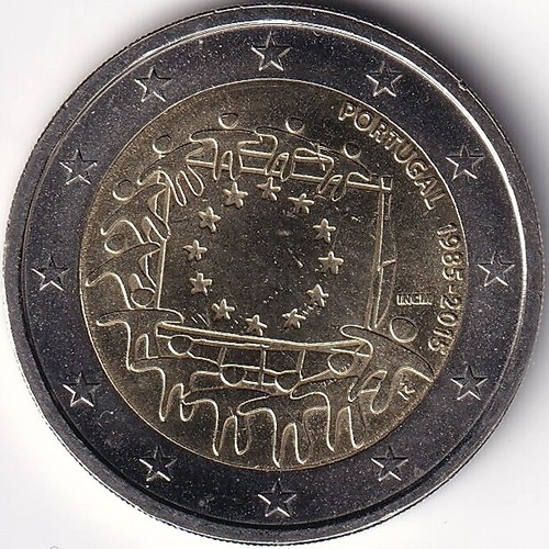 2 Euro Gedenkmünze Potugal - 2015 - "30 Jahre Europaflagge" - Picture 1 of 2