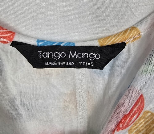 Tango Mango Multicolored Fun Retro Modest Women's Lined Tank Dress sz XS - Picture 5 of 6