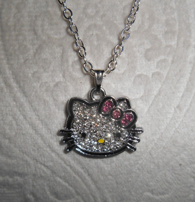 HELLO KITTY CRYSTAL HEAD NECKLACE