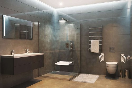 Asiento de ducha plegable BELP acero inoxidable plástico pulido para baño e inodoro >> para taladrar - Imagen 3 de 4