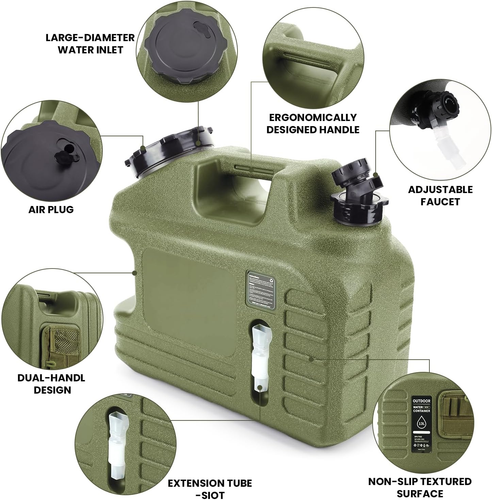 3.5 Gallon Camping Water Container with Spigot/Tool Bag, Camping Water Container - Picture 3 of 12