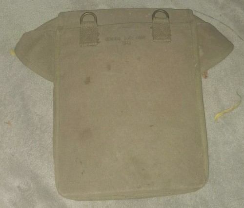 WWII US Map Case Bag Pouch 1942 Dated Army Military General Shoe Corp - Picture 3 of 5
