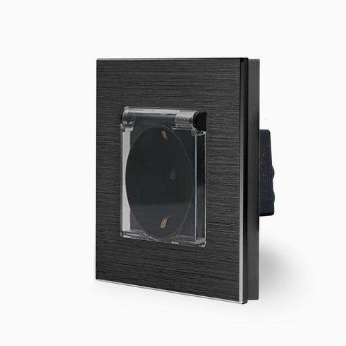 Touch Lichtschalter Steckdosen Wechselschalter Dimmer USB Alurahmen LUXUS-TIME - Bild 21 von 123