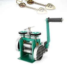 Manual Jewelry Press Rolling Mill Machine Wire Flat Metal Sheet Roller Tool New
