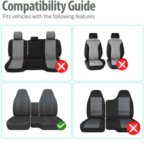 Front Car Seat Covers for Ford Ranger, Front High Back 60/40 Split 2004-2012 - Picture 6 of 7