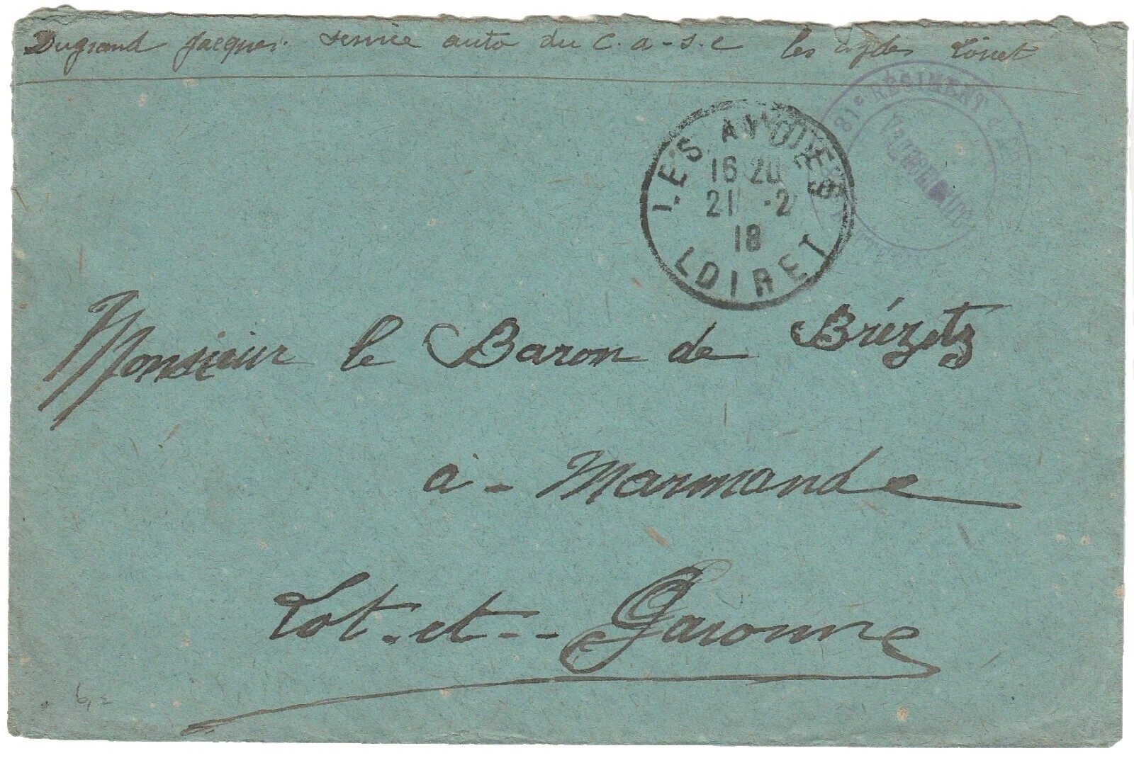 F/VF (Fine/Very Fine) Cover Stamps