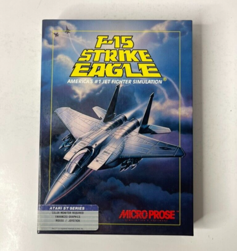 F-15 Strike Eagle for Atari 520ST Microprose Classic PC Game 1985 READ