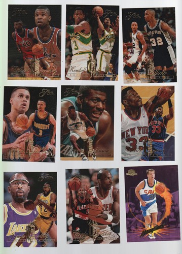 1994-1995 Fleer Flair Basketball Commons, Semi-Stars, unl Stars, Stars Lot - Bild 1 von 2