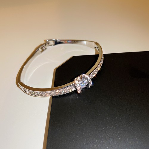 Bracciale donna classico lusso alta qualità acciaio inox fibbia ad H SOLIDO - Foto 19 di 31