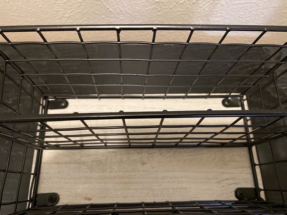 NEW Rae Dunn Metal & Wood Farmhouse Desk Mail Organizer ~ "Letters" - Image 3 of 4