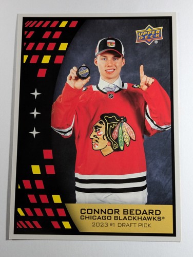 2023-24 Upper Deck 5x7 Promo Connor Bedard Rookie Card RC QTY - Picture 3 of 8