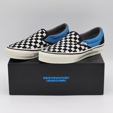 VN0007PJ7Z2 Liberaiders Vans LX Slip-On Reissue 98 Checkerboard Blue (Herren)