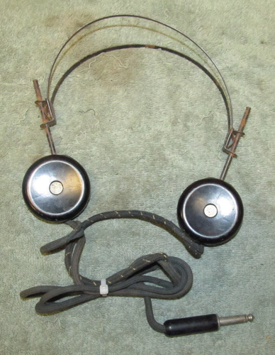 Antique Set Of Radio Headphones, Wayland Radio  American Bell  #50 - Picture 1 of 4