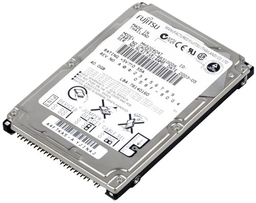 Hard Drive Fujitsu MHS2040AT 40GB 4200U/Min 2MB Cache Ata Ide 2.5 " Inch