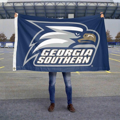 College Flags & Banners Co. Georgia Southern Eagles Blue 3x5 Outdoor Banner F... - Picture 5 of 8