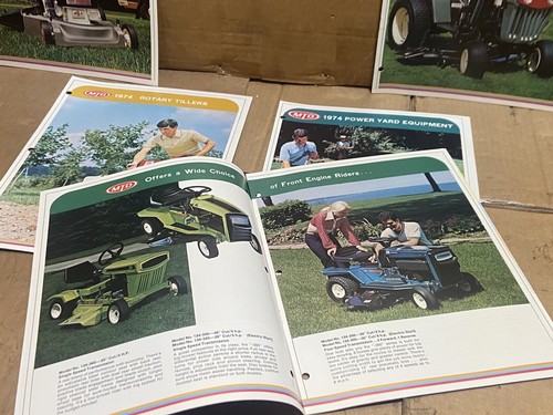 1974 MTD Push Riding Mower Tractor Tiller Edger Vacuum - Dealership Brochure LOT - Picture 8 of 9