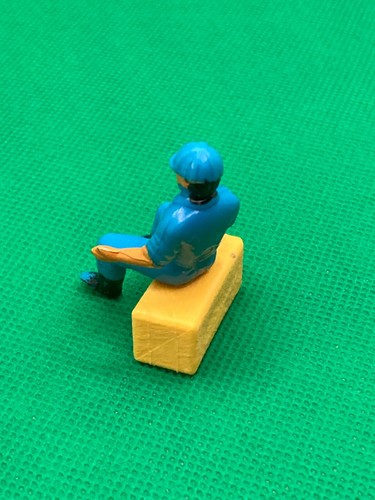 Britains Farm Toys Tractor/ Digger Driver in Blue with Hard Hat - Picture 5 of 7