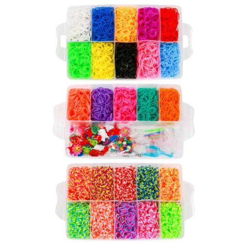 Loom Bands ca.15000 Stk. bunte Gummibänder Set + Haken Webrahmen Webhaken DHL - Bild 14 von 19