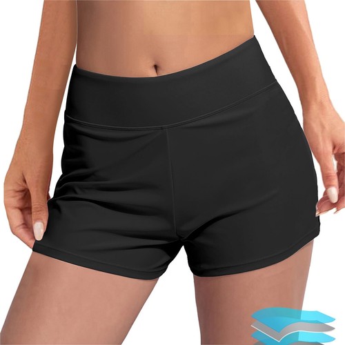 Women Swimwear Menstrual Leakproof Swim Shorts Wide Waistband Bathing Suit - Picture 22 of 57