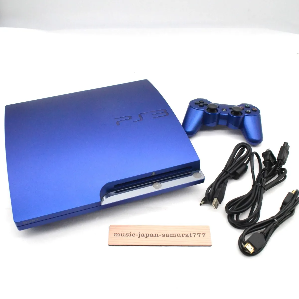 SONY PlayStation 3 PS3 CECH-2500A Blue Game Console Set NTSC-J (Japan) Used