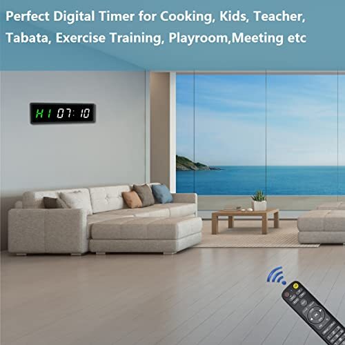 BTBSIGN LED Interval Timer Count Down/Up Clock Stopwatch with  Assorted Colors  - Picture 26 of 27